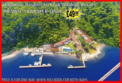 Dalaman Airport Transfer to Marmaris Club Adakoy Resort